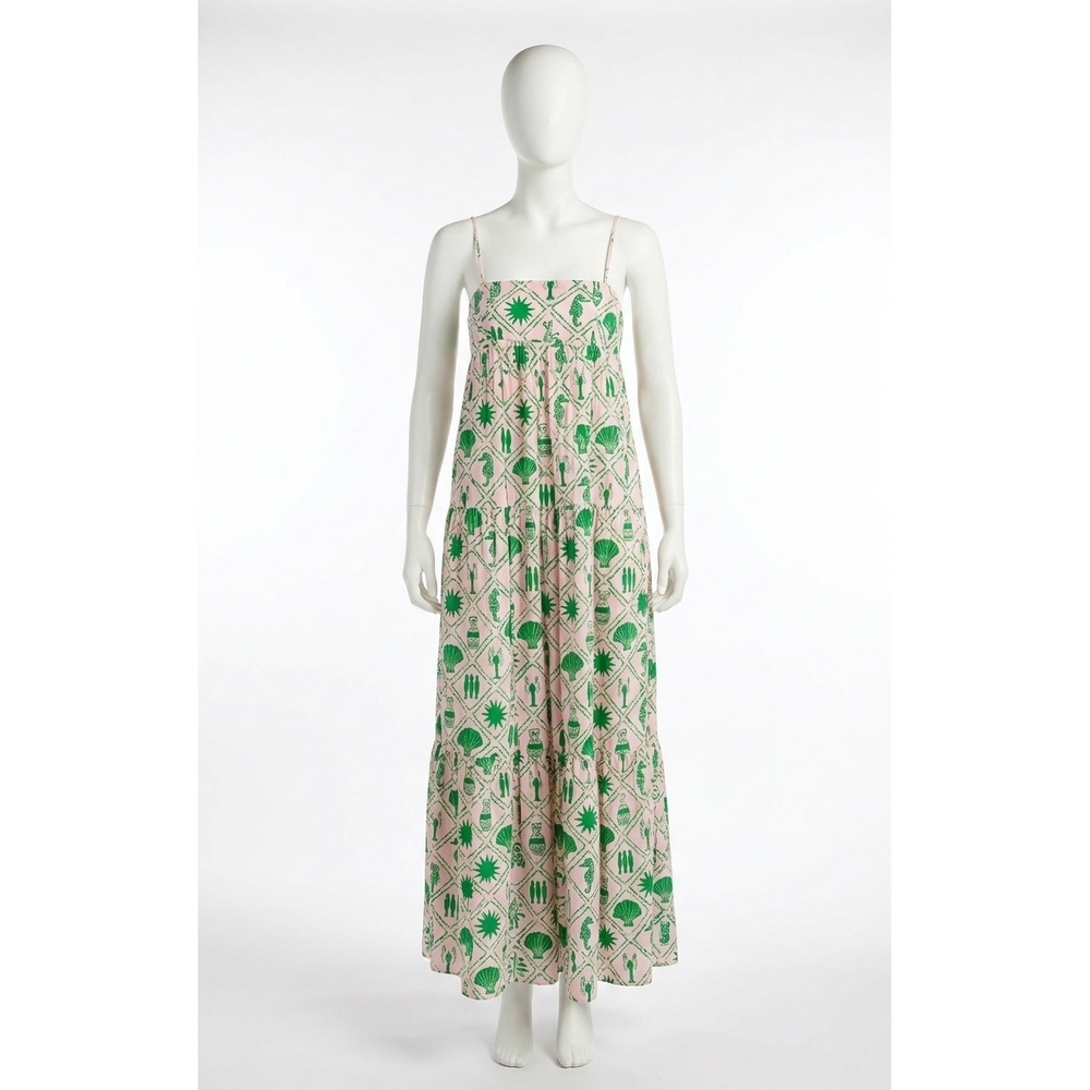 NEW SHOW ME YOUR MUMU long weekend maxi dress in coastal collage